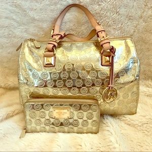 Michael Kors Grayson Monogram Mirror Metallic Set